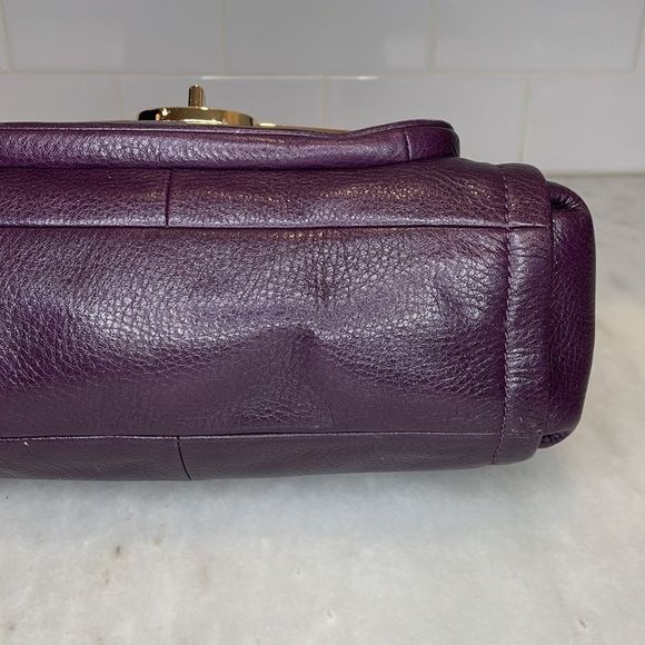 Coach Madison Sadie Flap Leather Crossbody Convertible Satchel Bag - Picture 9 of 16